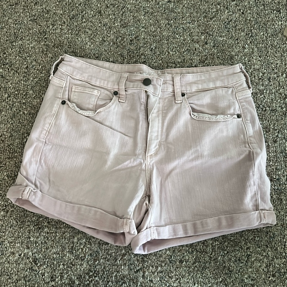 Light Pink Jean Shorts